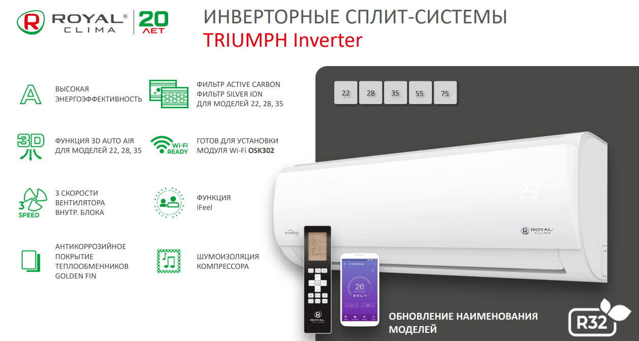 Кондиционер Royal Clima RCI-TWC22HN